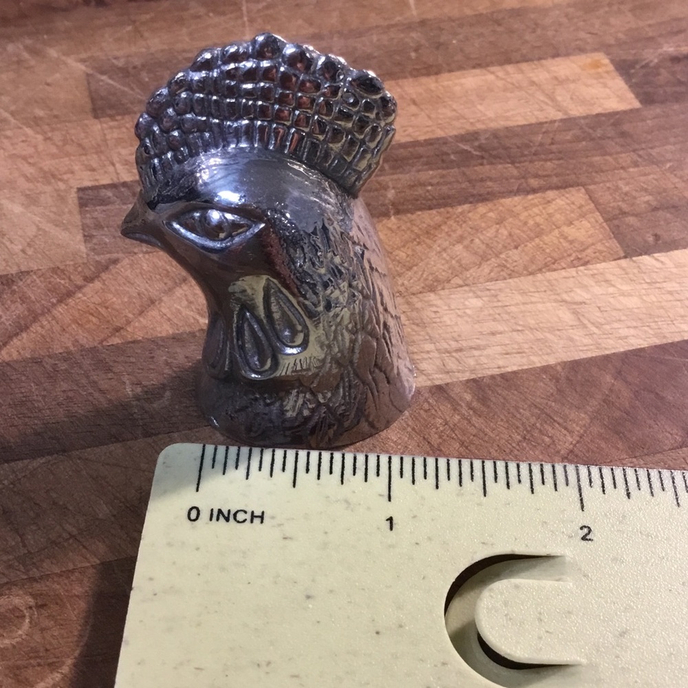 Ruffoni solid stainless steel Rooster head cookware knob for lid